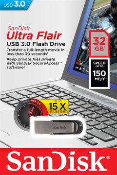 Накопитель SanDisk 32GB USB 3.0 Type-A Flair R150MB/s (SDCZ73-032G-G46) SDCZ73-032G-G46 фото