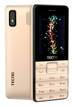 Мобільний телефон TECNO T372 2.4" 3SIM, 1150мА•год, золотий - Уцінка 4895180746840 фото
