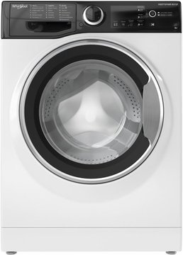 Стиральная машина Whirlpool фронтальная, 6кг, 1200, A+++, 43см, дисплей, инвертор, черный люк, белый WRBSB6228BUA фото