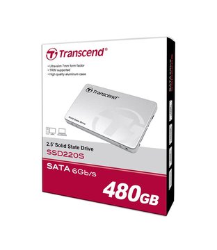 Накопичувач SSD Transcend 2.5" 480GB SATA 220S (TS480GSSD220S) TS480GSSD220S фото
