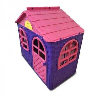 Дитячий ігровий Будиночок з шторками фіолетово-рожевий 02550/10 пластиковий 02550/12 фото