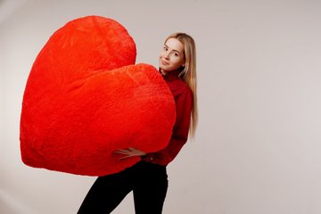 М'яка іграшка Yarokuz подушка "Серце" 150 см Червона (YK0109) YK0139 фото