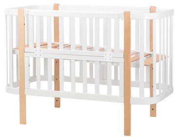 Ліжко Babyroom Місяць (120x60) білий - світлий (натуральний) (625643) 625643 фото