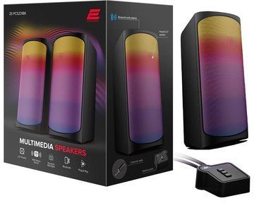 Акустична система 2E PCS231 RGB Matrix, 2.0, USB, Black (2E-PCS231BK) - Уцінка 2E-PCS231BK фото