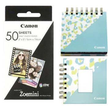 Комплект бумаги Canon ZINK&trade; 2"x3" ZP-2030 (50шт) + фотоальбом + фото рамка (3215C007) 3215C007 фото