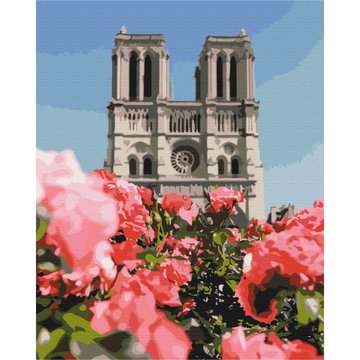 Картина за номерами "Собор Паризької Богоматері" Brushme BS52328 40х50 см BS52328 фото