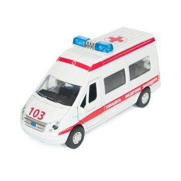 Автомодель - FORD TRANSIT РЕАНІМАЦІЯ (світло, озвуч. укр. мовою) (SB-13-02-1U) SB-13-02-1U фото