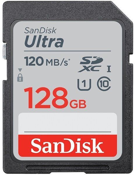 Карта памяти SanDisk SD 128GB C10 UHS-I R140MB/s Ultra (SDSDUNB-128G-GN6IN) SDSDUNB-128G-GN6IN фото
