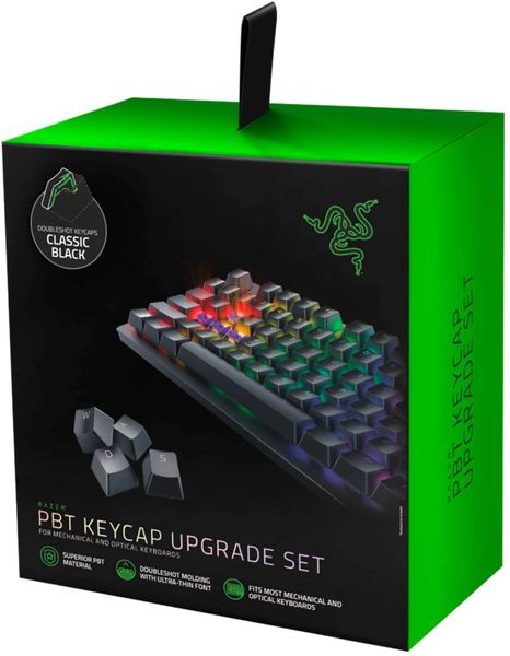 Набір кейкапів для клавіатури Razer PBT Keycap Upgrade Set - Classic 120шт. Black RC21-01490100-R3M1 фото