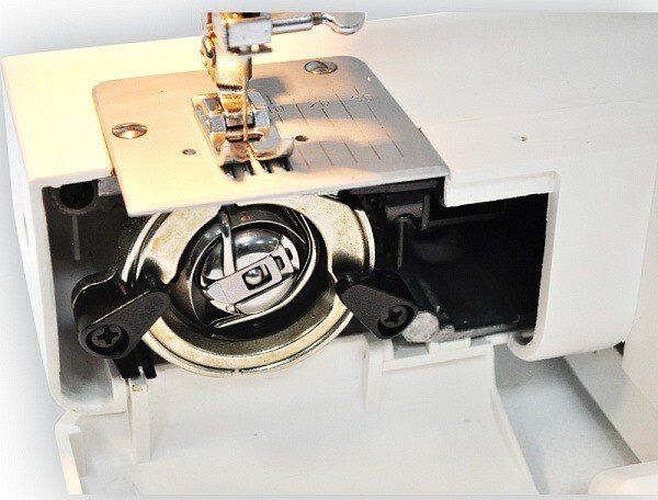 Швейна машина LEADER VS 55A, електромех., 70Вт, 21 шв.оп., петля автомат, білий + бірюзовий VS55A - Уцінка VS55A фото