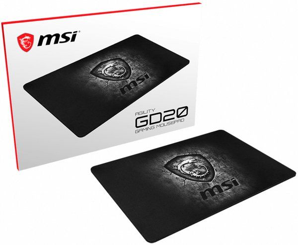 Ігрова поверхня MSI AGILITY GD20 M (320x220x5мм), чорний (J02-VXXXXX4-EB9) J02-VXXXXX4-EB9 фото