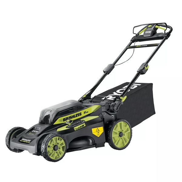 Газонокосилка аккумуляторная Ryobi RY36LMX51A-160 самоходная, MAX POWER 36В, 1х6Ач, 51см, 70л, 20-70мм, , мульч-е, LED-фары, бесщеточная, до 2000м.кв, 2 (5133004589) 5133004589 фото