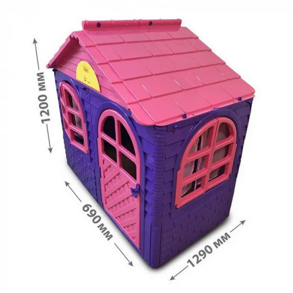 Дитячий ігровий Будиночок з шторками фіолетово-рожевий 02550/10 пластиковий 02550/12 фото