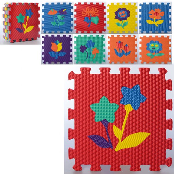 Дитячий килимок мозаїка Квіти MR 0359 з 9 елементів MR 0359 фото