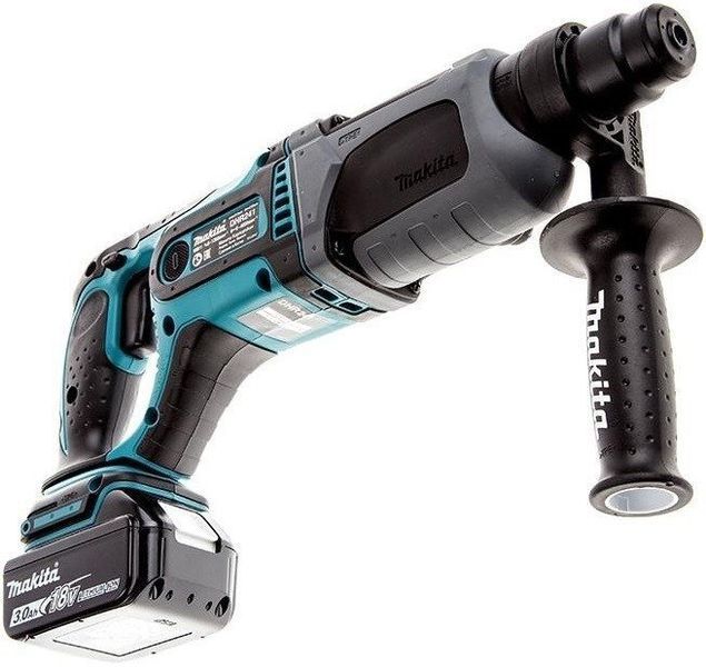 Перфоратор Makita акумуляторний, SDS+, 2Дж, Li-Ion 18В LXT, 2х3Аг (DHR241RFJ) DHR241RFJ фото
