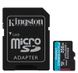 Карта пам'яті Kingston microSD 256GB C10 UHS-I U3 A2 R170/W90MB/s + SD (SDCG3/256GB)