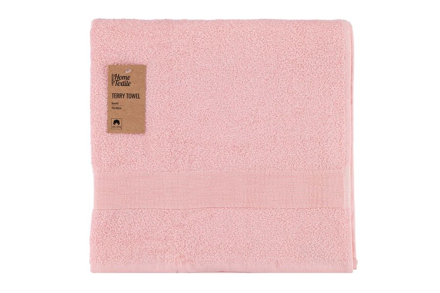 Рушник махровий Ardesto Benefit, 70х140см, 100% бавовна, рожевий (ART2470SC) ART2470SG фото