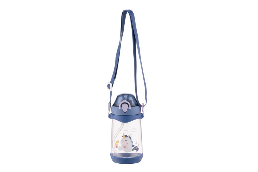 Пляшка для води Ardesto Unicorn дитяча 500 мл, синя, пластик (AR2250PU) AR2250PU фото