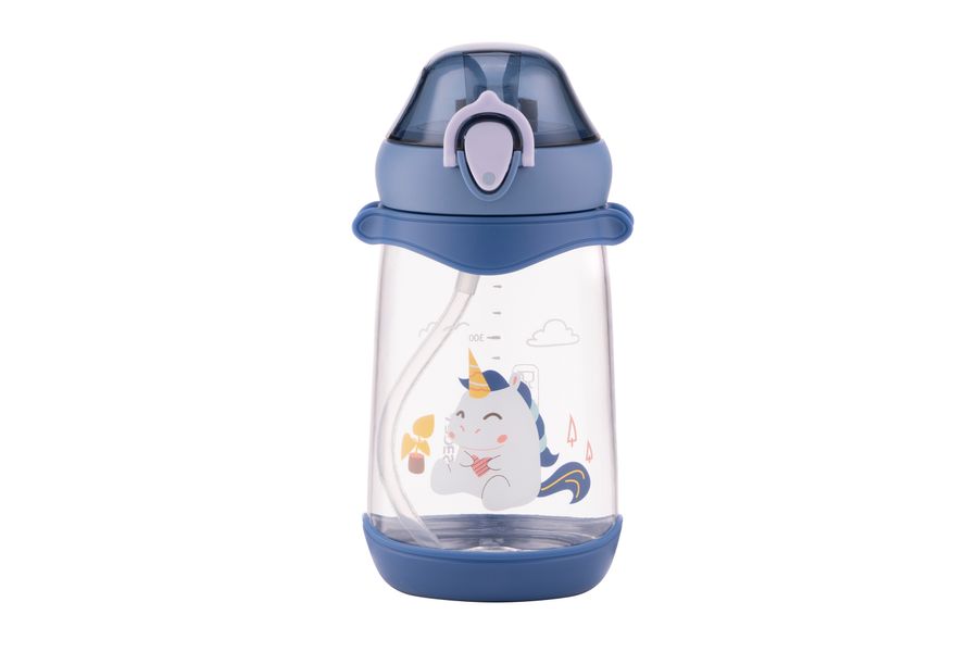 Пляшка для води Ardesto Unicorn дитяча 500 мл, синя, пластик (AR2250PU) AR2250PU фото