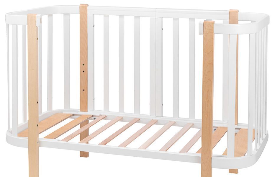 Ліжко Babyroom Місяць (120x60) білий - світлий (натуральний) (625643) 625643 фото