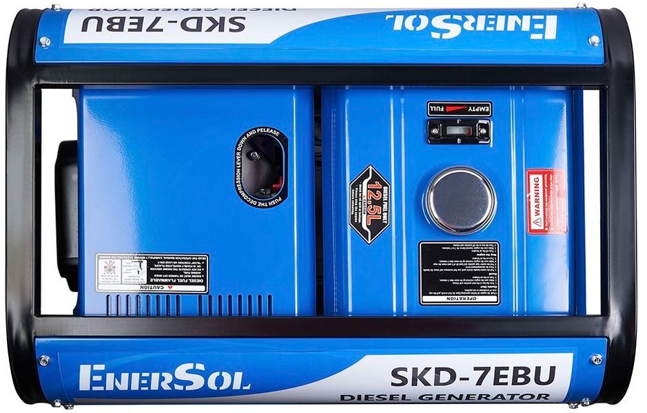 Генератор дизельный EnerSol, 230В/380В (1/3 фазы), 6/6.5кВт, электростартер, AVR, 119кг. (SKD-7EBU) SKD-7EBU фото