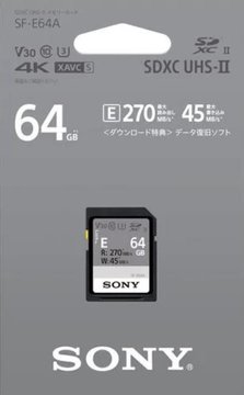 Карта пам'яті Sony SDXC 64GB C10 UHS-II U3 V60 R270/W45MB/s Entry (SFE64.ET4) SFE64.ET4 фото