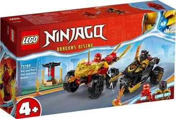 Конструктор LEGO Ninjago Кай та Рас: Битва на машині та мотоциклі (71789) 71789 фото