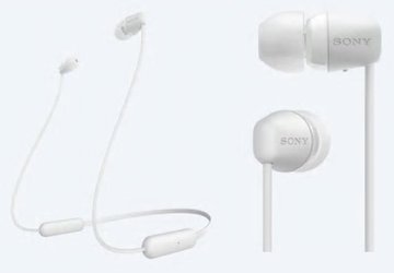 Навушники SONY In-ear Wireless Mic Білий (WIC200W.CE7) WIC200W.CE7 фото