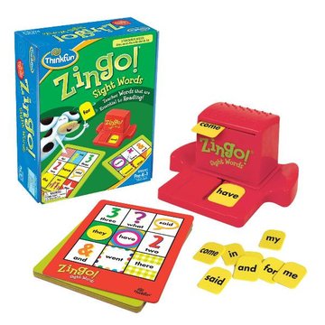 Детская настольная игра Зинго Слова с зингером Игра Зинго Слова | ThinkFun Zingo Sight Words (7704) 7704 фото
