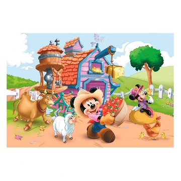 Детские пазлы "Микки Маус на ферме" (160 элем.) (15337) 15337 фото