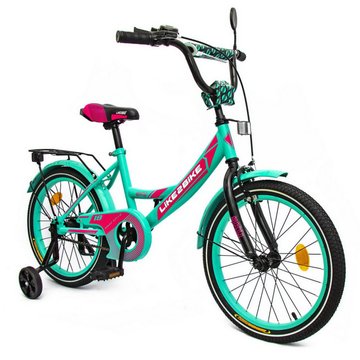 Велосипед детский 2-х колесный 18'' 211803 (RL7T) Like2bike Sky, бирюзовый, рама сталь, со звонком 211805 фото