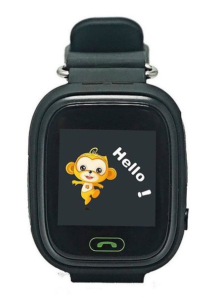 Дитячий телефон-годинник з GPS трекером GOGPS К04 чорний K04BK K04PK фото