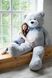 Величезний М'який ведмедик Yarokuz Вільям 250 см Сірий (YK0110) YK0110 фото