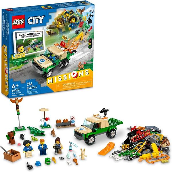 Конструктор LEGO City Missions Місії порятунку диких тварин 60353 60353 фото