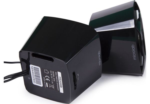 Акустична система MICROLAB 2.0, USB, mini-jack, чорний (B-16) B-16 фото