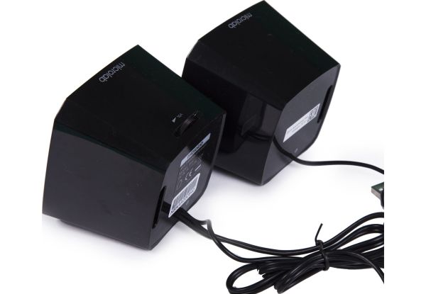 Акустична система MICROLAB 2.0, USB, mini-jack, чорний (B-16) B-16 фото