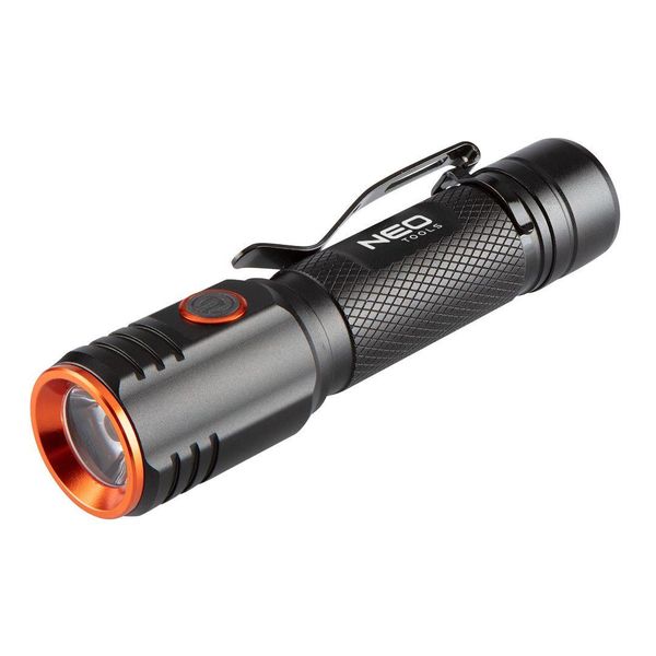 Ліхтар ручний акумуляторний Neo Tools, 2200мАг, 2000лм, 20Вт, 5 функцій освітлення, алюмінієвий, магнітна основа, IPX6 (99-067) 99-067 фото
