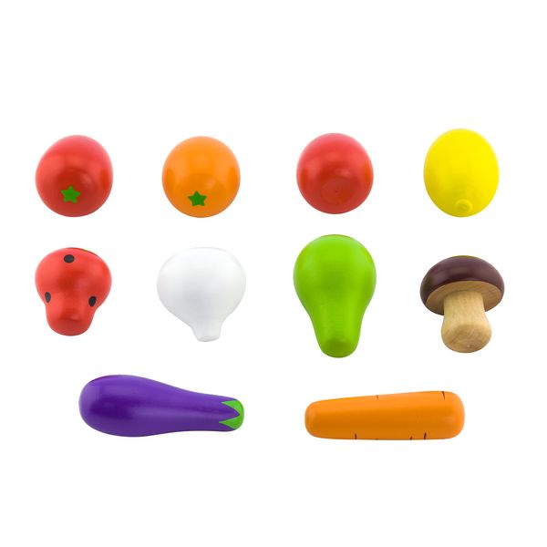 Іграшкові продукти Viga Toys Дерев'яні овочі та фрукти (50734) 50734 фото