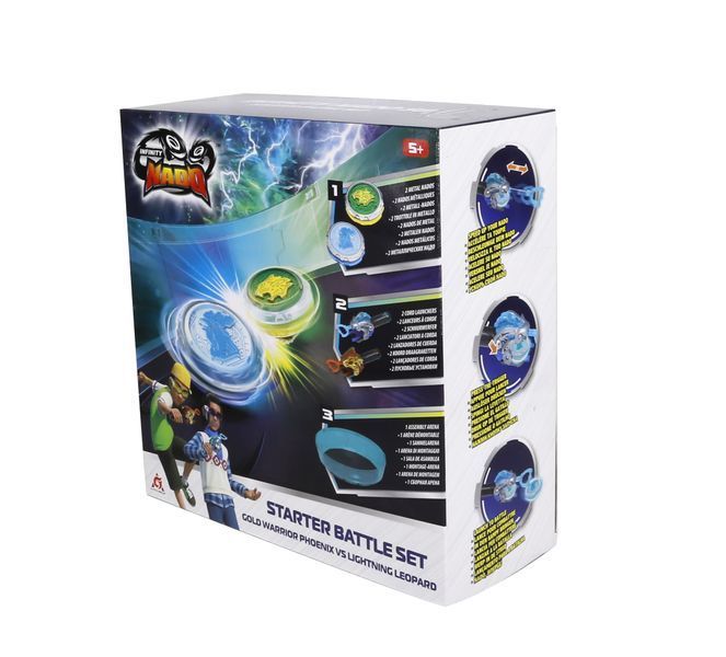 Набор Infinity Nado VI Starter Battle Set Gold Warrior Phoenix vs Lighting Leopard Золотой Воин Феникс против Ослепительного Леопарда (EU654183) EU654183 фото