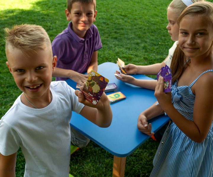 Дитяча настільна гра в мішечку "Котошмяк" , 110 карток (VT8077-09) VT8077-09 фото