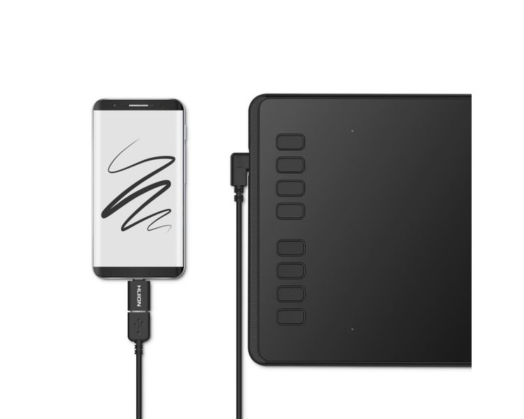 Графический планшет Huion 8.7"x5.4" H950P Micro USB черный - Уцінка H950P_HUION фото