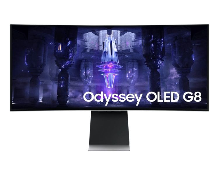 Монітор Samsung 34" Odyssey OLED G8 G85SB microHDMI, miniDP, USB-C, VA, 3440x1440, 21:9, 175Hz, 0.03ms, CURVED (LS34BG850SIXUA) LS34BG850SIXUA фото