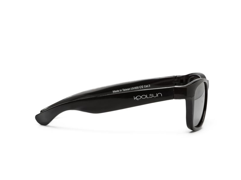 Дитячі сонцезахисні окуляри Koolsun чорні серії Wave (Розмір: 1+) KS-WABO001 KS-WABA001 фото