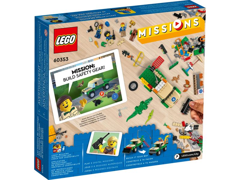 Конструктор LEGO City Missions Місії порятунку диких тварин 60353 60353 фото