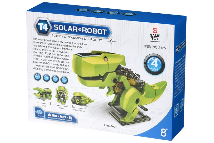Робот-конструктор - Дінобот 4 в 1 на сонячній батареї Same Toy 2125UT 2125UT фото