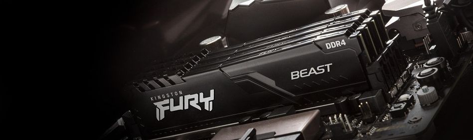 Пам'ять ПК Kingston DDR4 16GB KIT (8GBx2) 3600 FURY Beast Black (KF436C17BBK2/16) KF436C17BBK2/16 фото