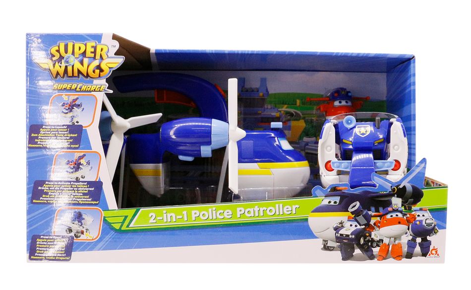 Игровой набор Super Wings 2-in-1 Police Patroller 2в1 Полицейский транспорт (EU740834) EU740834 фото