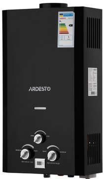 Газовая колонка Ardesto X1, 10 л/мин., 20 кВт, розжиг от батареек, дисплей, черный - Уцінка TFGBH-10B-X1-BLACK фото
