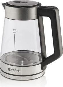Электрочайник Gorenje 1.7л, 2,200 Вт, стекло, нерж. K17TRG фото