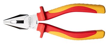 Плоскогубці комбіновані Neo Tools, діелектричні, для робіт під напругою 1000В, 55-60HRc, 160мм, CrV 01-240 фото